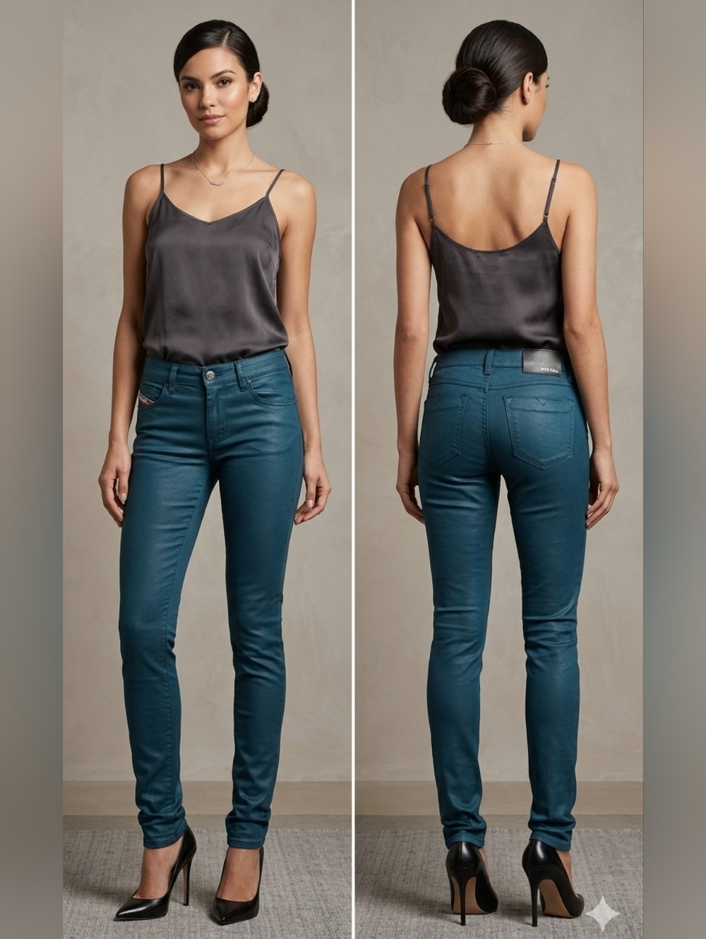 Diesel Livy Dark WashStretch/skinny 0033z Women's Jeans Size 27 L